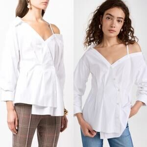 Veronica Beard Tomasi Shirt White
